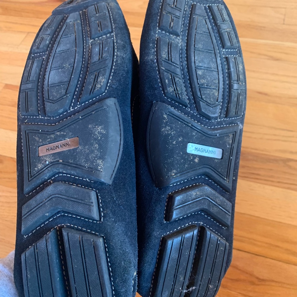 Neiman Marcus Men’s leather suede loafers. Dark Blue/Navy. 10M. With Box - Picture 9 of 12